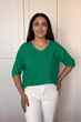 Светр INEDIT 10852 Green ONE SIZE - изображение 1