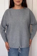 Светр INEDIT 10612 Grey ONE SIZE - зображення 5