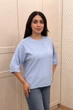 Светр INEDIT 10860 Blue ONE SIZE - изображение 2