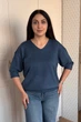 Светр INEDIT 10865 Indigo ONE SIZE - изображение 1