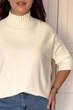 Светр INEDIT 10847 Latte ONE SIZE - изображение 2