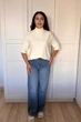 Светр INEDIT 10847 Latte ONE SIZE - изображение 5