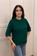 Светр INEDIT 10860 Dark-Green ONE SIZE - изображение 2