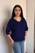 Светр INEDIT 10865 Dark-Blue ONE SIZE - изображение 2