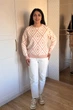 Светр INEDIT 10617 Peach ONE SIZE - изображение 5