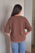 Светр INEDIT 10863 Brown ONE SIZE - изображение 3