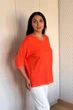 Светр INEDIT 10858 Orange ONE SIZE - изображение 2