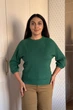 Светр INEDIT 10609 Dark-Green ONE SIZE - зображення 5