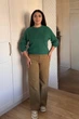 Светр INEDIT 10609 Dark-Green ONE SIZE - зображення 6