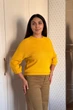 Светр INEDIT 10609 Mustard ONE SIZE - изображение 2