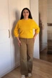 Светр INEDIT 10609 Mustard ONE SIZE - изображение 6