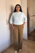 Светр INEDIT 10609 Light-Blue ONE SIZE - изображение 6