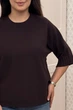 Светр INEDIT 10860 Dark-Brown ONE SIZE - изображение 4