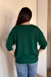 Светр INEDIT 10865 Dark-Green ONE SIZE - изображение 3