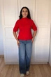 Светр INEDIT 10849 Red ONE SIZE - изображение 4