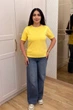 Светр INEDIT 10864 Yellow ONE SIZE - изображение 5