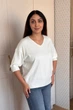 Светр INEDIT 10865 White ONE SIZE - зображення 2