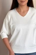 Светр INEDIT 10865 White ONE SIZE - зображення 4