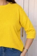 Светр INEDIT 10850-1 Yellow ONE SIZE - изображение 2