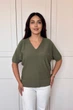 Светр INEDIT 10856 Khaki ONE SIZE - изображение 1