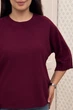 Светр INEDIT 10860 Burgundy ONE SIZE - изображение 4