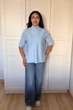 Светр INEDIT 10847 Blue ONE SIZE - изображение 4