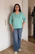 Светр INEDIT 10865 Pistachio ONE SIZE - изображение 5