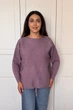 Светр INEDIT 10612 Violet ONE SIZE - зображення 4