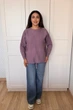 Светр INEDIT 10612 Violet ONE SIZE - зображення 7