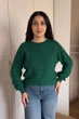Светр INEDIT 10621 Dark-Green ONE SIZE - изображение 1