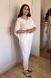 Блуза INEDIT 29007 White ONE SIZE - изображение 8