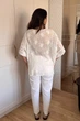 Блуза INEDIT 29007 White ONE SIZE - изображение 9