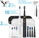 Набір зубних щіток Pecham Black and White Travel Set PC-084 (0290119010100) 325445 - зображення 2