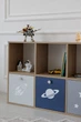 Стеллаж на 6 ячеек / 3 ящика Dreamer Wood, Космос - изображение 8