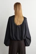 Блуза жіноча COS gathered wrap-over blouse 1311454002 L Графіт - изображение 5