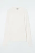 Лонгслів жіночий COS slim lightweight long-sleeved top 1028327003 L Молочний - изображение 8