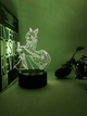 3D аниме-светильник лампа-ночник Канаэ Котё з Клинок, рассекающий демонов Demon Slayer - RGB-лампа с LED-подсветкой на 7 цветов - изображение 5