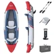 Надувной каяк Bestway Lite-Rapid X2 65077 – 2-местная байдарка 321×88×42 см, грузоподъемность до 160 кг, в комплекте 2 весла и насос. (COPY) - изображение 1