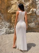 Сукня пляжна довга в'язана Jasmine 031342 one size шампань - зображення 3