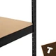 Складський стелаж Bigstren 150×75×30 см чорний - изображение 7