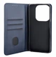 Чехол книжка Leather Case для Infinix HOT 40I (X6528B) на магните с подставкой темно-синий - изображение 3