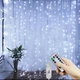 Гирлянда штора РОСА 3Мх3М Светодиодная Белая, USB, 300 LED, Новая, 8 режимов - изображение 8