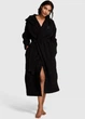 Женский халат Victoria's Secret (26328995871) Cozy Chenille Hooded Long Robe XS/S черный - изображение 1
