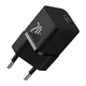 Мережевий зарядний пристрій Baseus GaN5 Fast Charger (mini) Type-C Cable 20W Black P10110900113-00 - изображение 2
