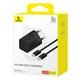 Мережевий зарядний пристрій Baseus GaN5 Fast Charger (mini) Cable Type-C to Type-C 100W 30W Black P10110902113-00 - изображение 7