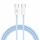 Кабель Make Type-C to Type-C PD 65W Nylon 1 м Blue (MCB-CN1BL) - изображение 2