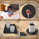 Подставки под горячее силиконовая подставка под тарелки на стол GDragon Home 3 шт для кухонных принадлежностей набор подставок под сковороду кухонные коврики Черные 75_2_0_1 - изображение 5