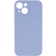 Силіконовий чохол Silicone Silk Full Camera Protective (AA) No Logo для iPhone 15 Plus (Айфон 15 плюс), матова накладка Soft Touch з повним захистом камери, корпусу, м'якою підкладкою з мікрофібри Lilac Blue - зображення 1