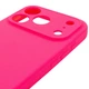 Силіконовий чохол Silicone Silk Full Camera Protective (AA) No Logo для iPhone 17 Pro (Айфон 17 Про), матова накладка Soft Touch з повним захистом камери, корпусу, м'якою підкладкою з мікрофібри Barbie pink - зображення 4