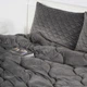 Ковдра ТЕП "VELOUR" Темно-сіра (350 г/м²), 180x210 двоспальна - изображение 6